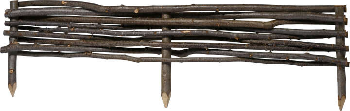 dobar Beeteinfassungen aus Haselnuss